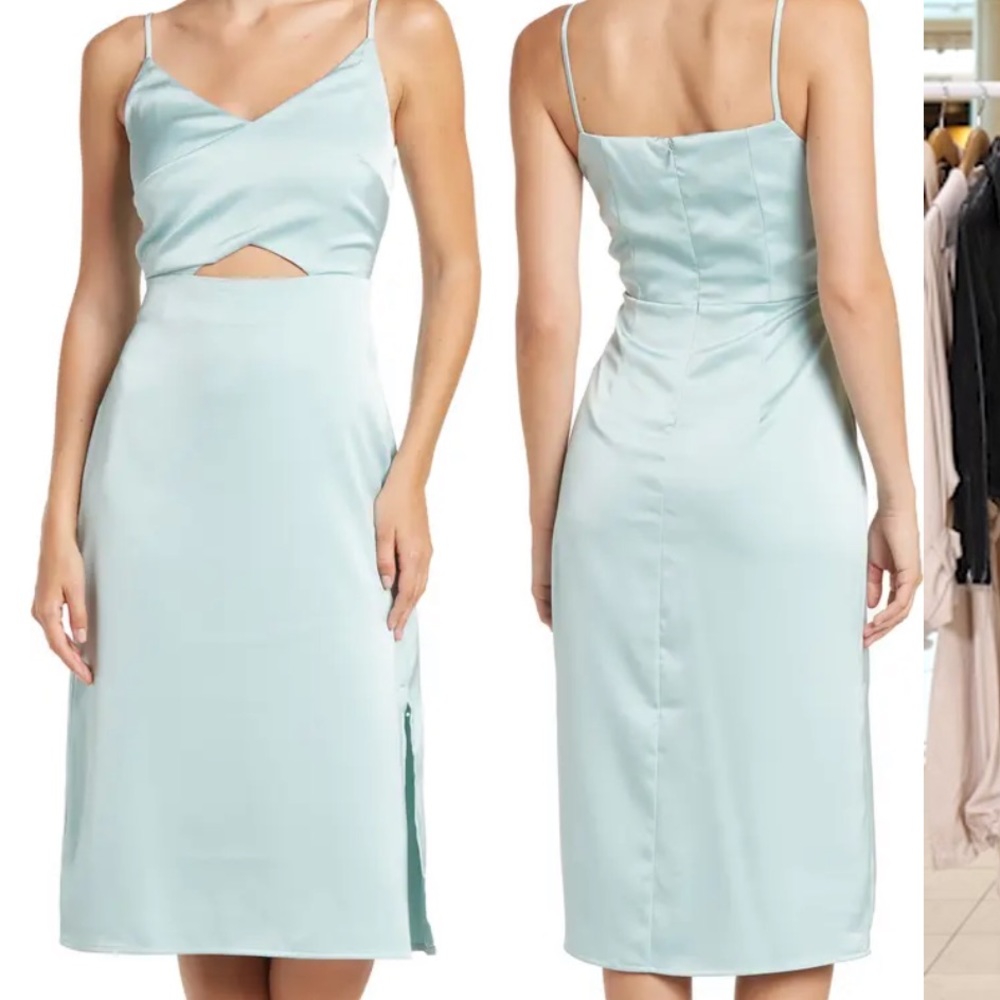 Sam Edelman cutout satin cami dress